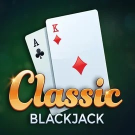 Classic Blackjack online game logo by Red Tiger Gaming on wintinoo.de