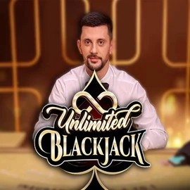 Unlimited Blackjack online game logo by Ezugi on wintinoo.de